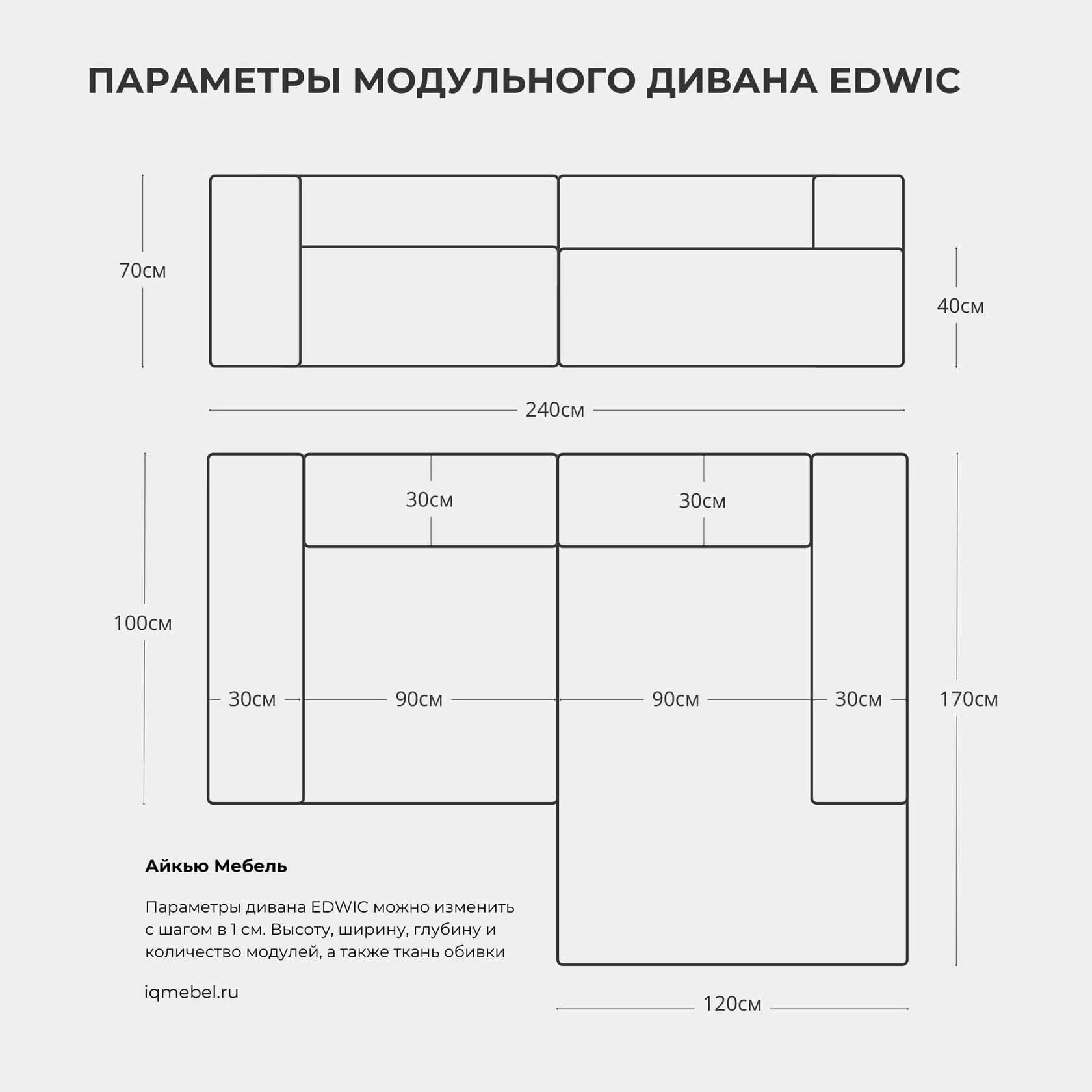 Диван Edwic BONE превью 7
